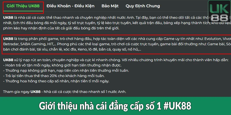 UK88 - Trang chủ chính thức