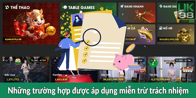 Những trường hợp được áp dụng miễn trừ trách nhiệm