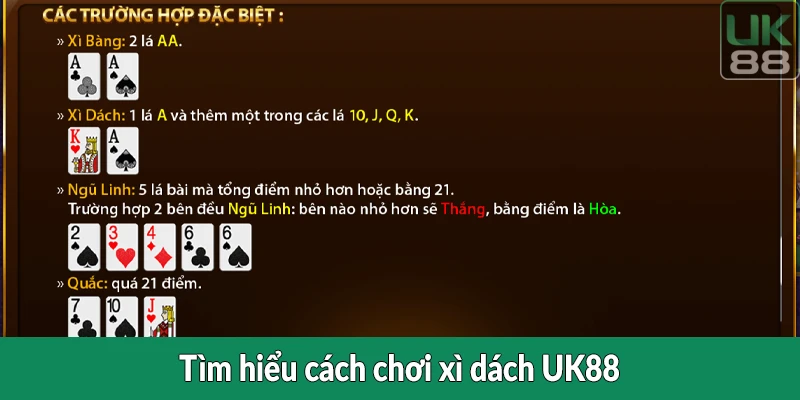 Tìm hiểu cách chơi xì dách UK88
